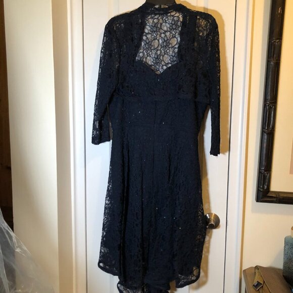 Ideas by Barbara Gown Style# 5825 NAVY BLUE Size M NWT - Picture 11 of 16